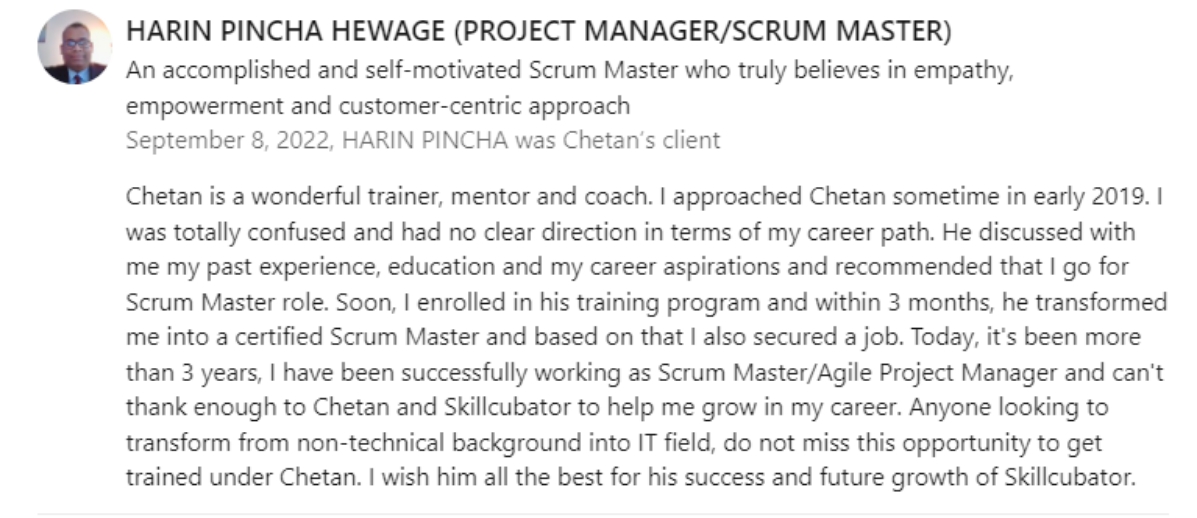 Harin Pincha Hewage (Project Manager-Scrum Master)